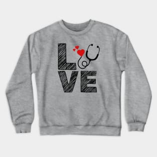 Love nurse, Registered Nurse Crewneck Sweatshirt